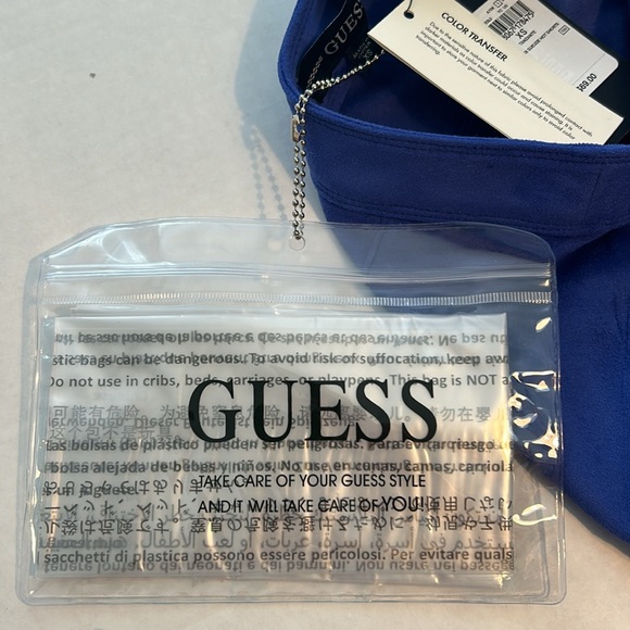 Guess XSmall Shorts Ruby Faux Suede Hot Shorts in Tanzanite blue purple NWT - Picture 8 of 9